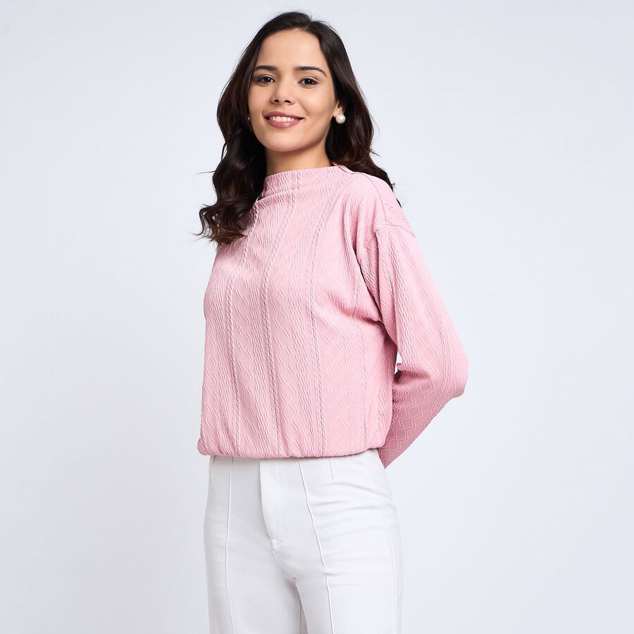 Ladies'  Crop  Top, Pink, large image number null