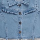 Girls' Frock, हल्का नीला, small