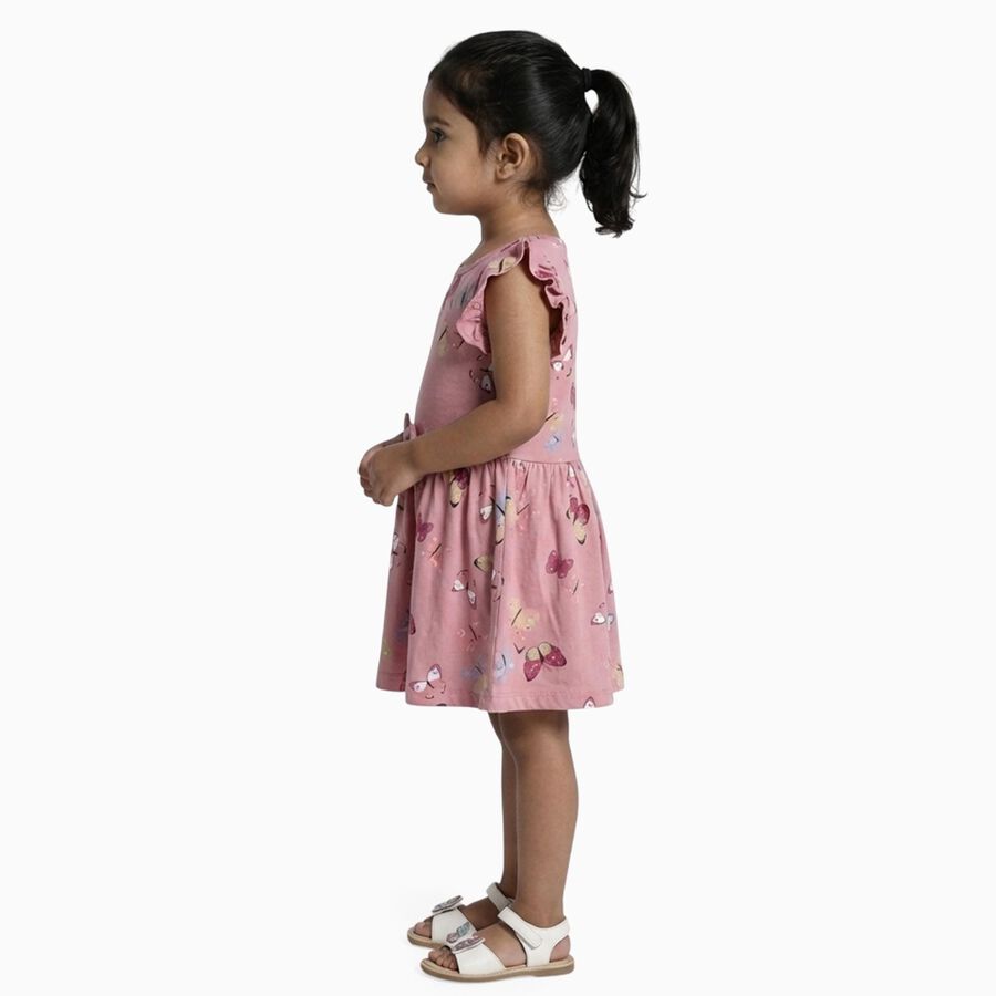 Girls' Frock, Pink, large