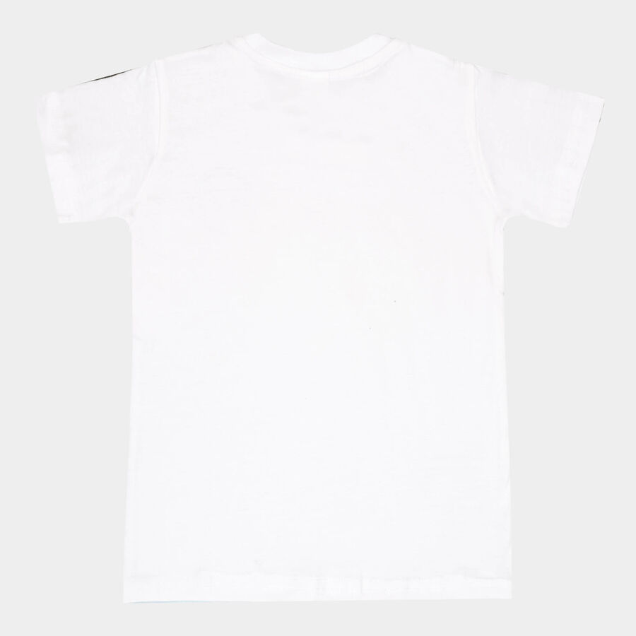 Boys Cotton T-Shirt, हल्का नीला, large image number null
