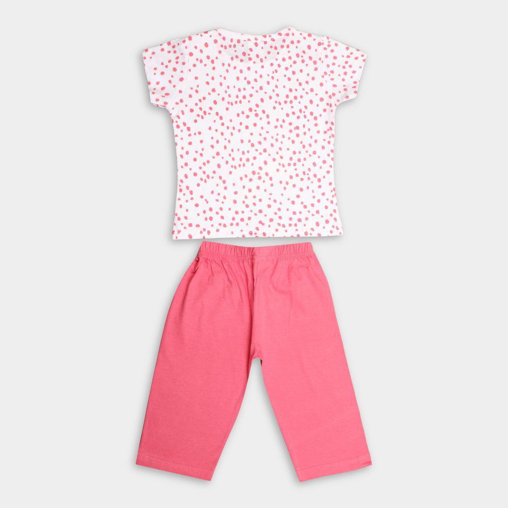 Hand Print Girls Cotton Capri Set Vishal Mega Mart India