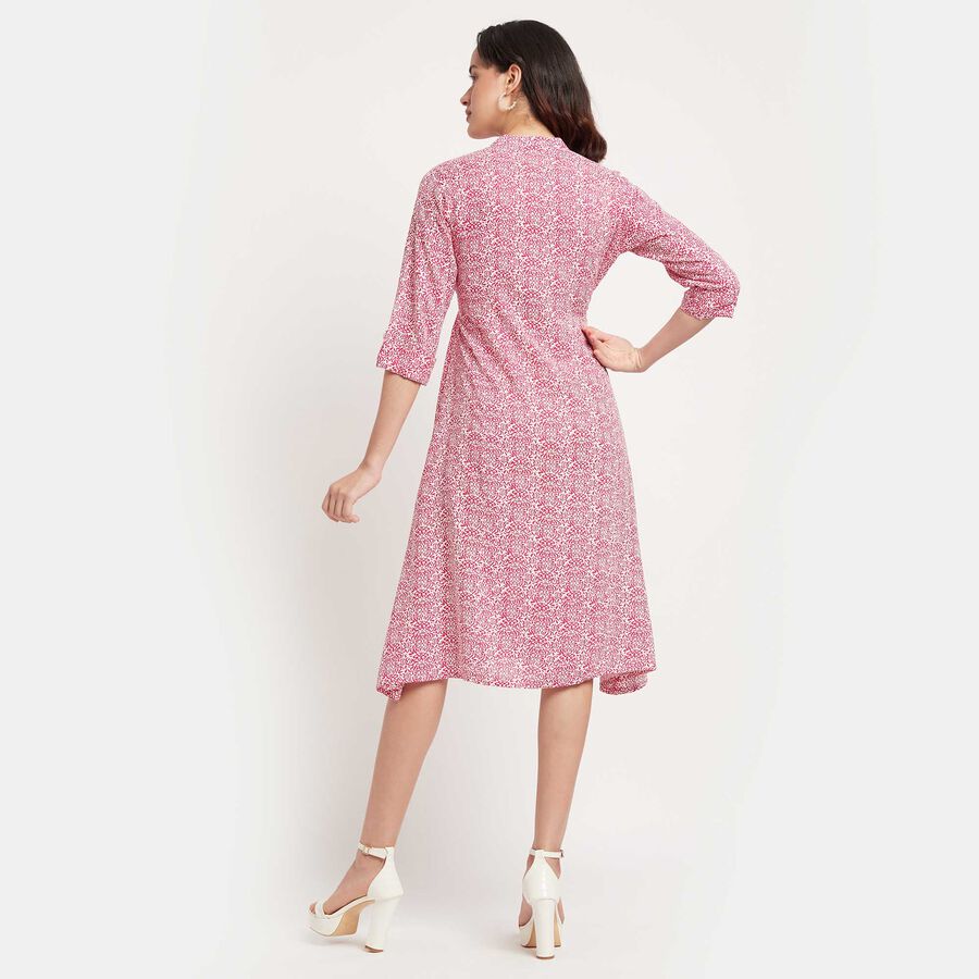 All Over Print Dress, Pink, large image number null