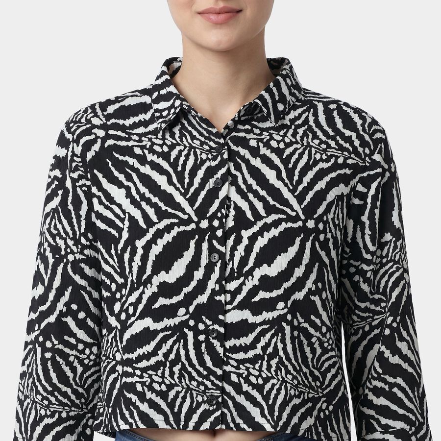 Women's Black Classic Shirt, Black, large