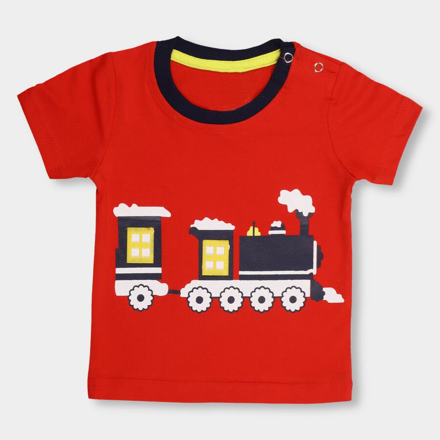 Infants' 100% Cotton T-Shirt , Red, large image number null