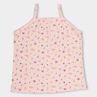 Girls' Pastel Pink Cotton Square Neck Casual Vest, Lilac, small image number null