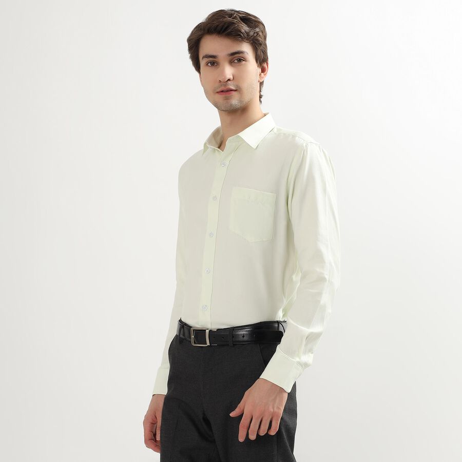 Men's Formal Shirt, Light Green, large image number null