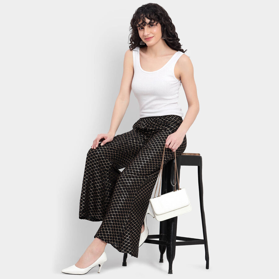 Printed Palazzo, Black, large image number null
