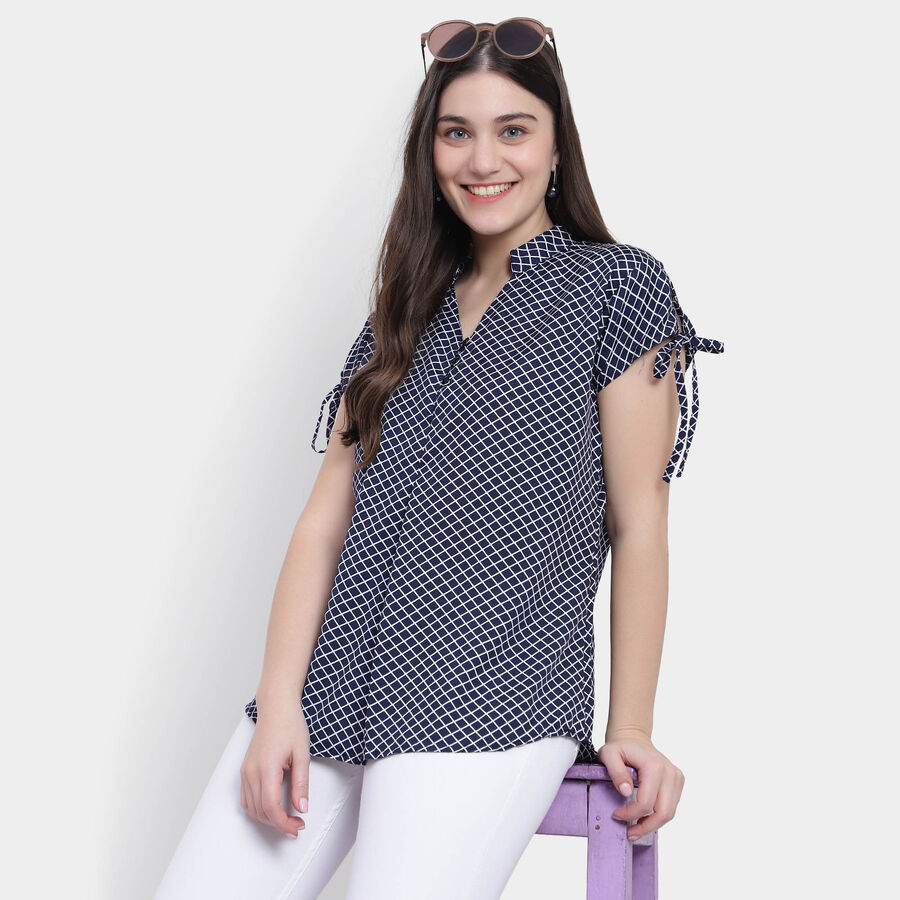 All Over Print Short Sleeve Shirt, नेवी ब्लू, large image number null