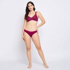 Ladies' Bra , Wine, small