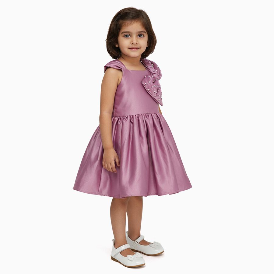 Girls' Frock, Pink, large