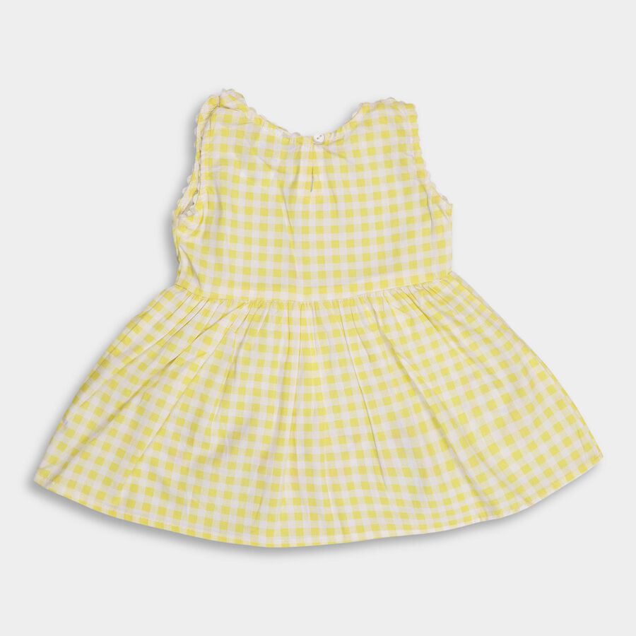 Infant Girls' 100% Cotton Frock , पीला, large image number null