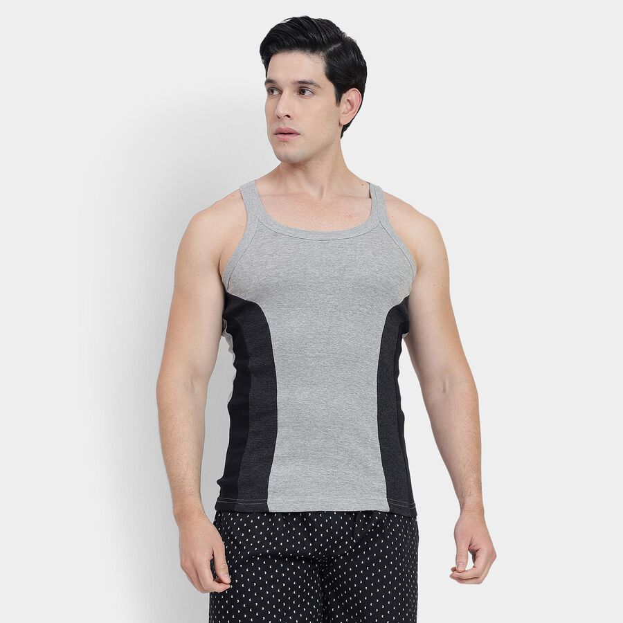Men's Gym T-Shirt , Melange Light Grey, large image number null