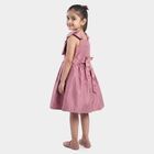 Girls' Pink A-Line Casual Frock, गुलाबी, small