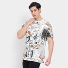 Men's 100% Cotton Round Neck Half Sleeves T-Shirt, White, small