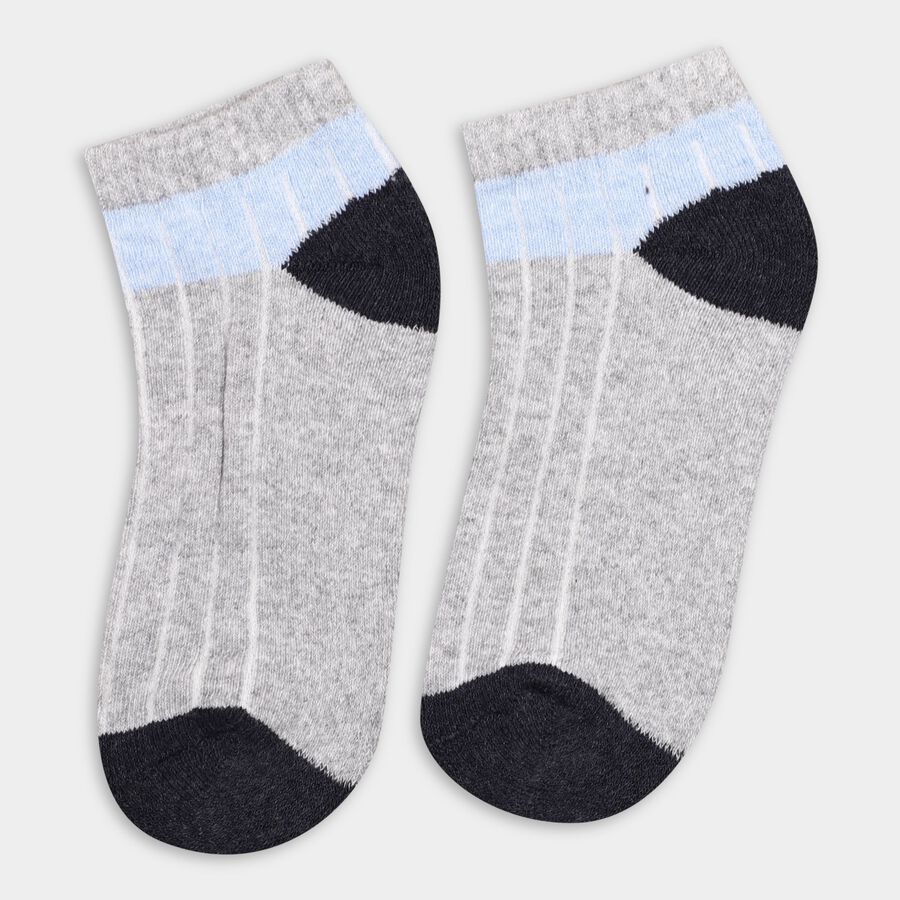 Boys' Socks (Pack of 2), Light Blue, large