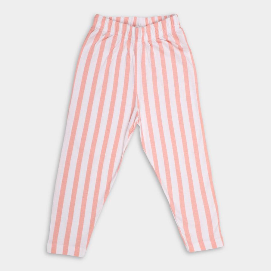 Girls' Cotton Pyjama, सफ़ेद, large image number null