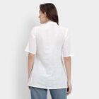 Ladies' 100% Cotton Kurti, White, small image number null