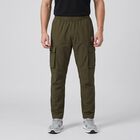 Men's Olive Green Cargo Track Pants, ओलिव, small
