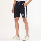 Men's Deep Navy Blue Regular Fit Sports Bermuda Shorts, Navy Blue, small