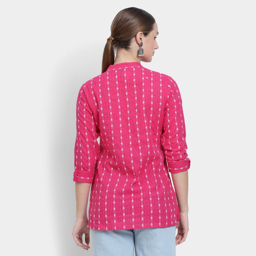 Ladies' Kurti, रानी (फ्यूशिया), large image number null