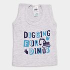 Infants' Vest , Melange Light Grey, small