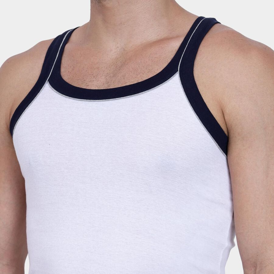 Men's 100% Cotton Gym T-Shirt , सफ़ेद, large