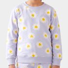 Girls Light Blue Round Neck Lounge Hipster Set, Light Blue, small