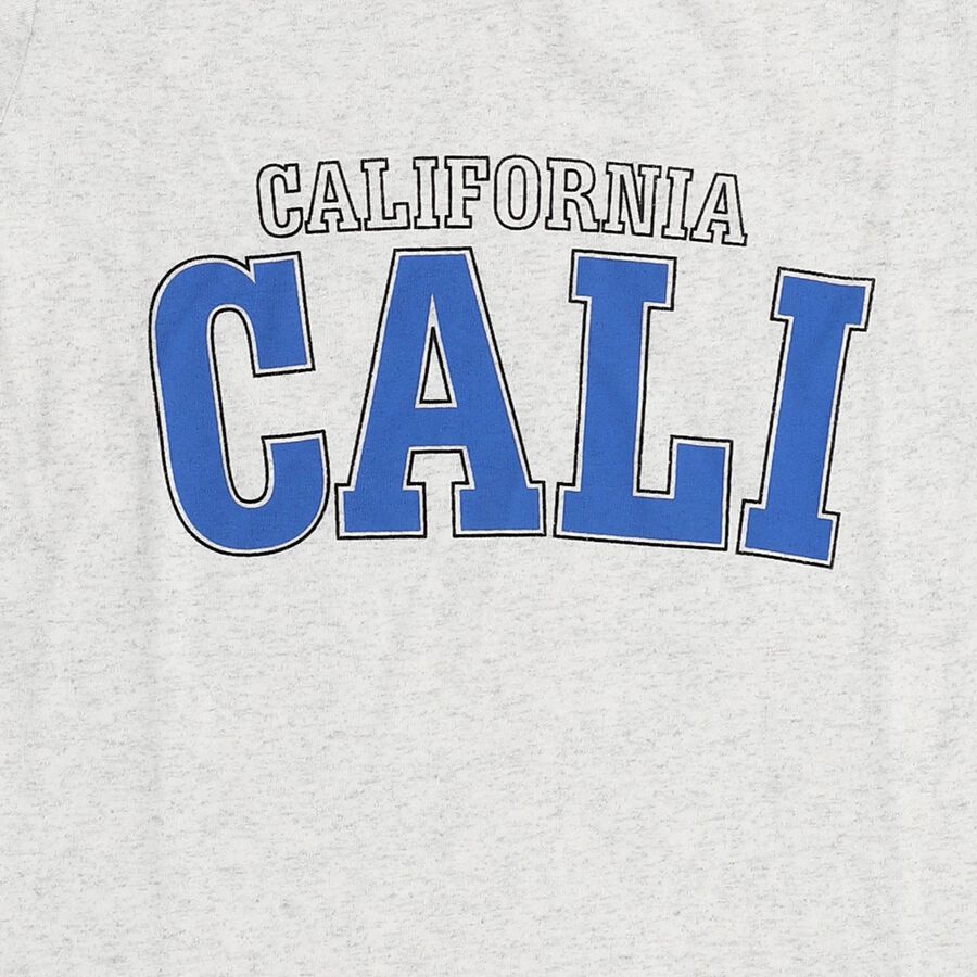 Boys Light Grey Crew Neck Casual T-Shirt, Ecru Melange, large image number null