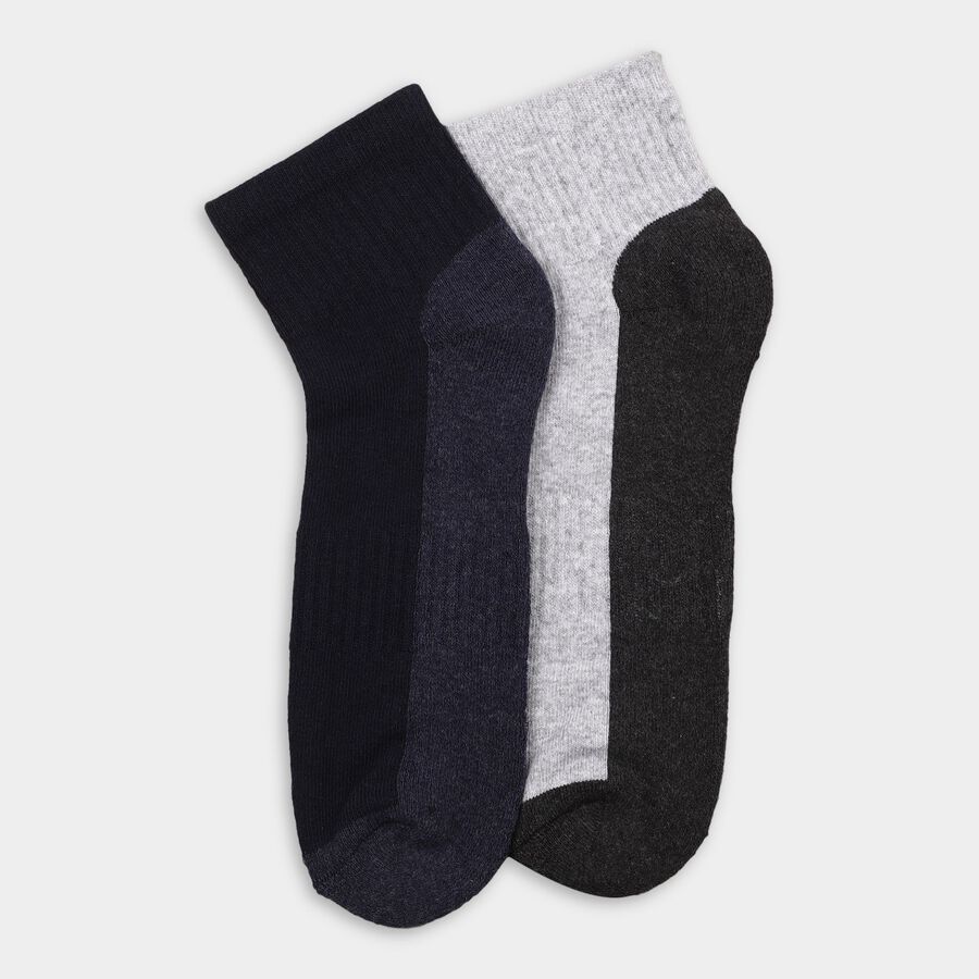 Men's Socks (Pack of 2), नेवी ब्लू, large