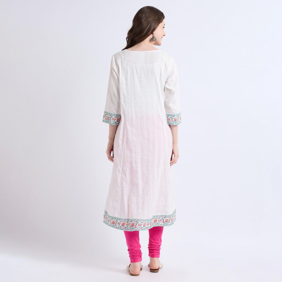 Ladies' Kurta , सफ़ेद, large image number null