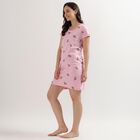 Ladies' 100% Cotton Nighty, Light Pink, small image number null