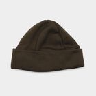 Men's Olive Green Solid Beanie Cap, Olive, small