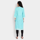 3/4th Sleeves Straight Kurta, Light Green, small image number null
