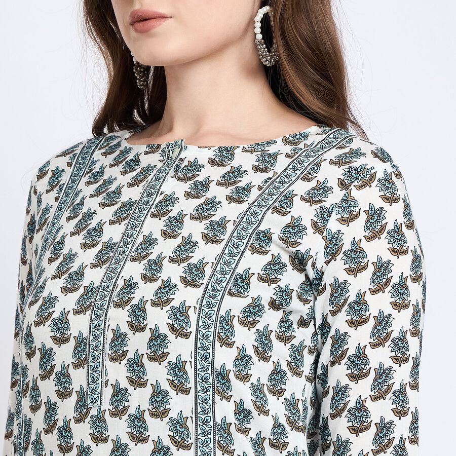 Ladies' Kurta, Off White, large image number null