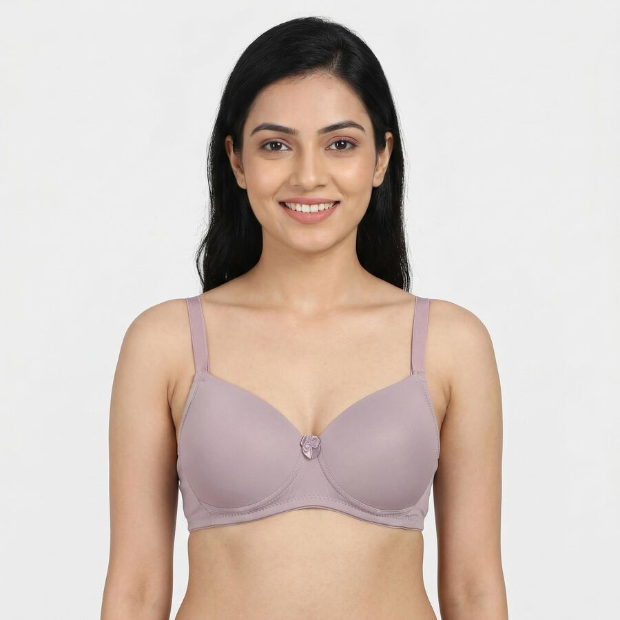 Women's Purple T-Shirt Bra, Purple, large