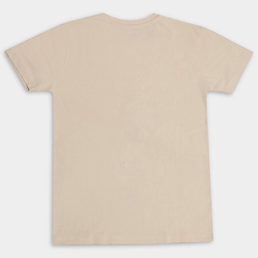 Boys' 100% Cotton Half Sleeves T-Shirt , गहरा पीला, large image number null