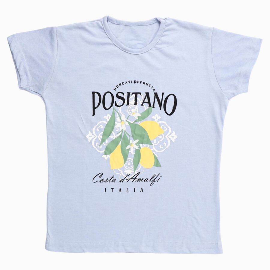 Girls' T-Shirt, Light Blue, large image number null