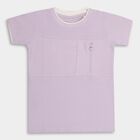 Boys' 100% Cotton Half Sleeves T-Shirt , Lilac, small image number null