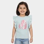Girls' T-Shirt, Light Blue, small