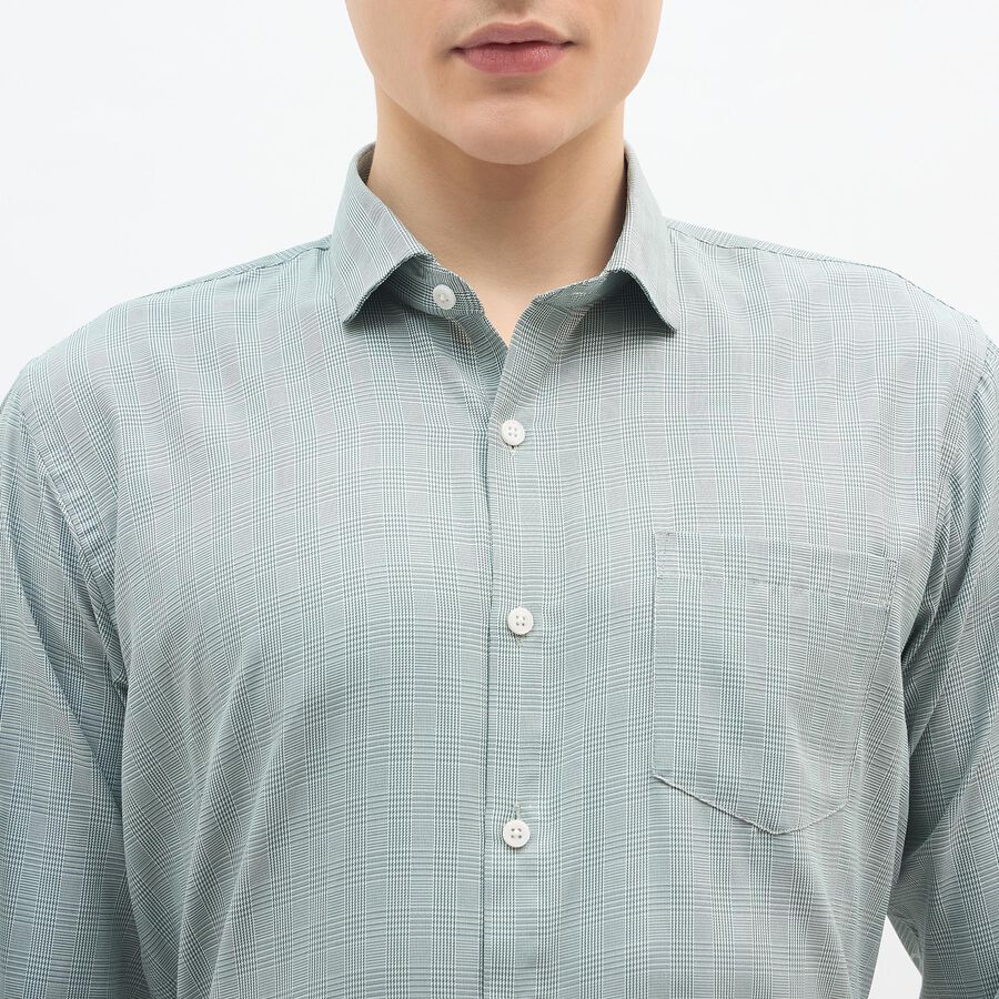 Men's Formal Shirt, Light Green, large image number null