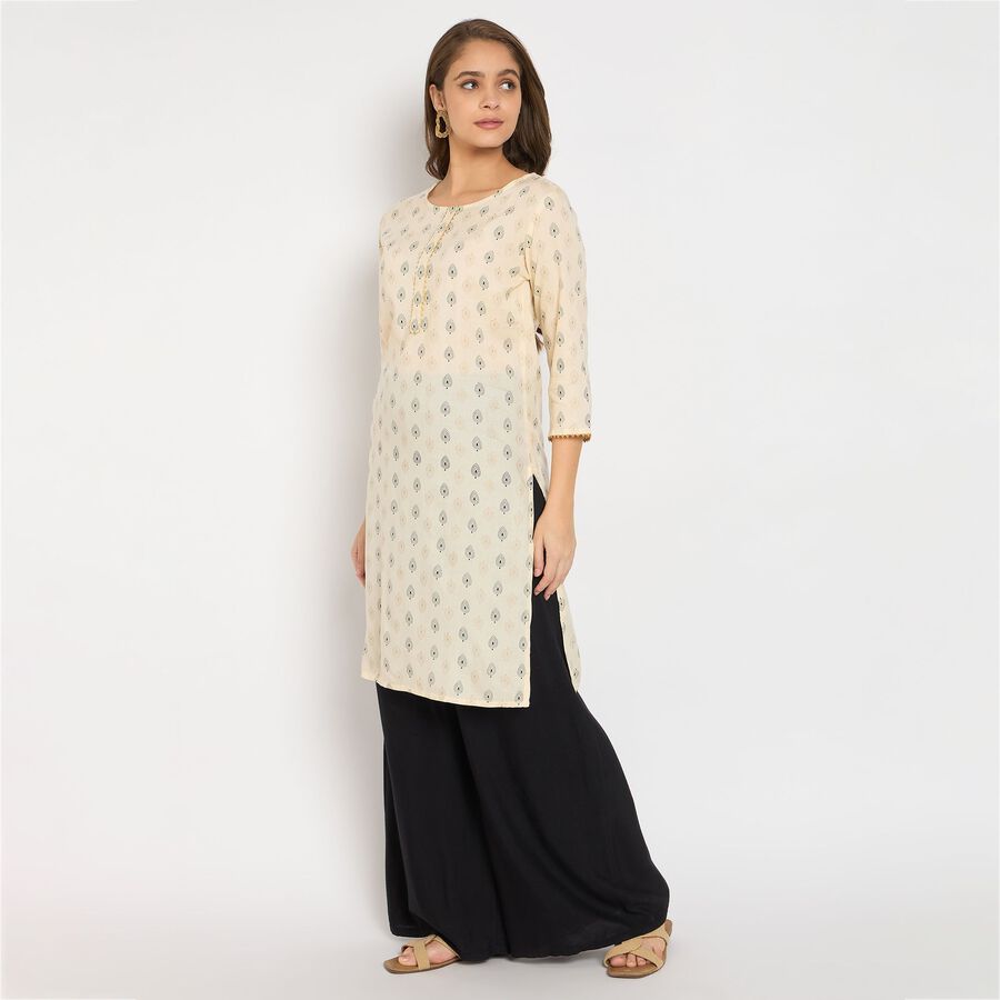Ladies' Kurta, Off White, large image number null