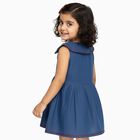 Girls' Frock, Mid Blue, small