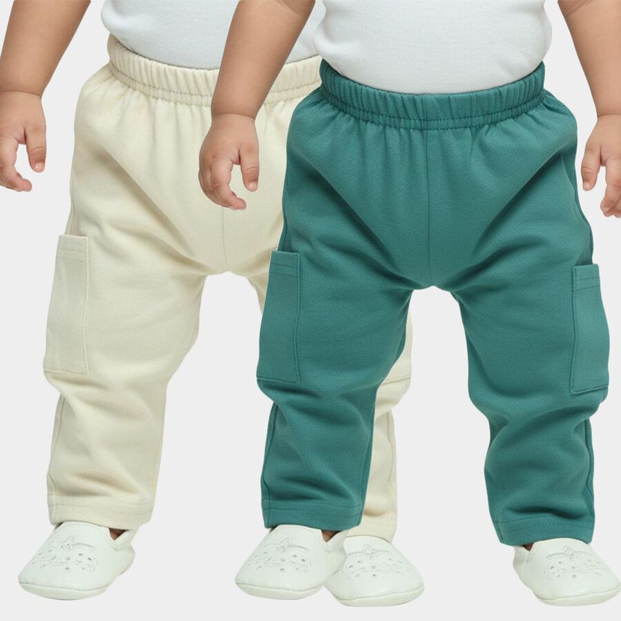 Infants' Multicolour Regular Fit Cargo Pocket Pyjama, Teal Blue, large