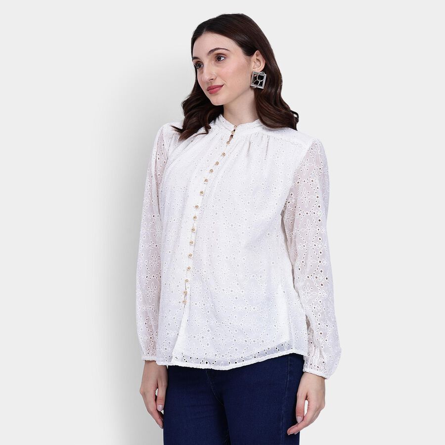 Ladies' Shirt , ऑफ व्हाइट, large image number null