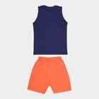 Boys Cotton Baba Suit, Navy Blue, small image number null