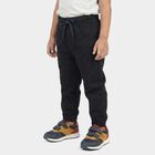 Boys' Navy Blue Regular Fit Drawstring Jogger Trousers, Navy Blue, small