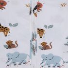 Infants White Cotton V-Neck Casual T-Shirt, White, small