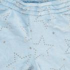 Girls Baby Blue Hooded Star Print Hipster Set, हल्का नीला, small image number null