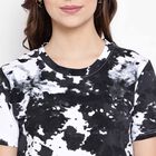 Cotton Round Neck T-Shirt, Black, small image number null
