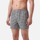 Men's Dark Grey Regular Fit Solid Boxers, Dark Grey, small